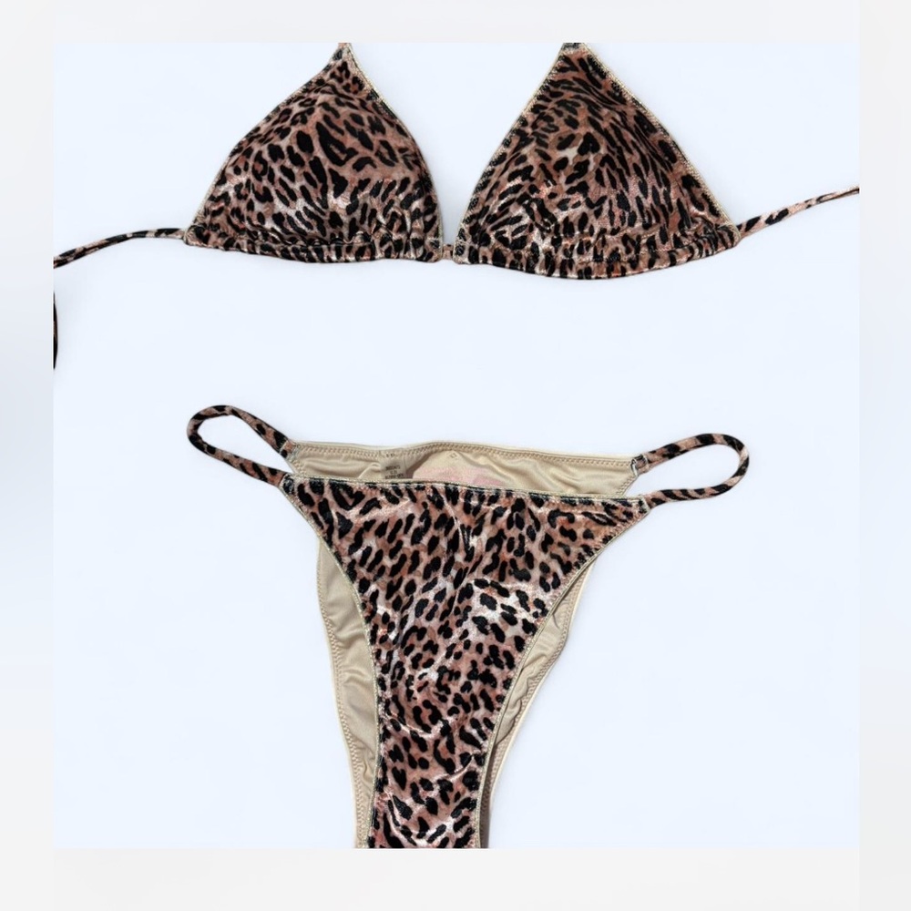 Victoria’s Secret velvet leopard bikini